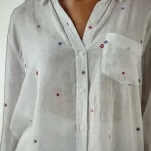 Rails Charli Blouse with Multi Daisy Embroidery